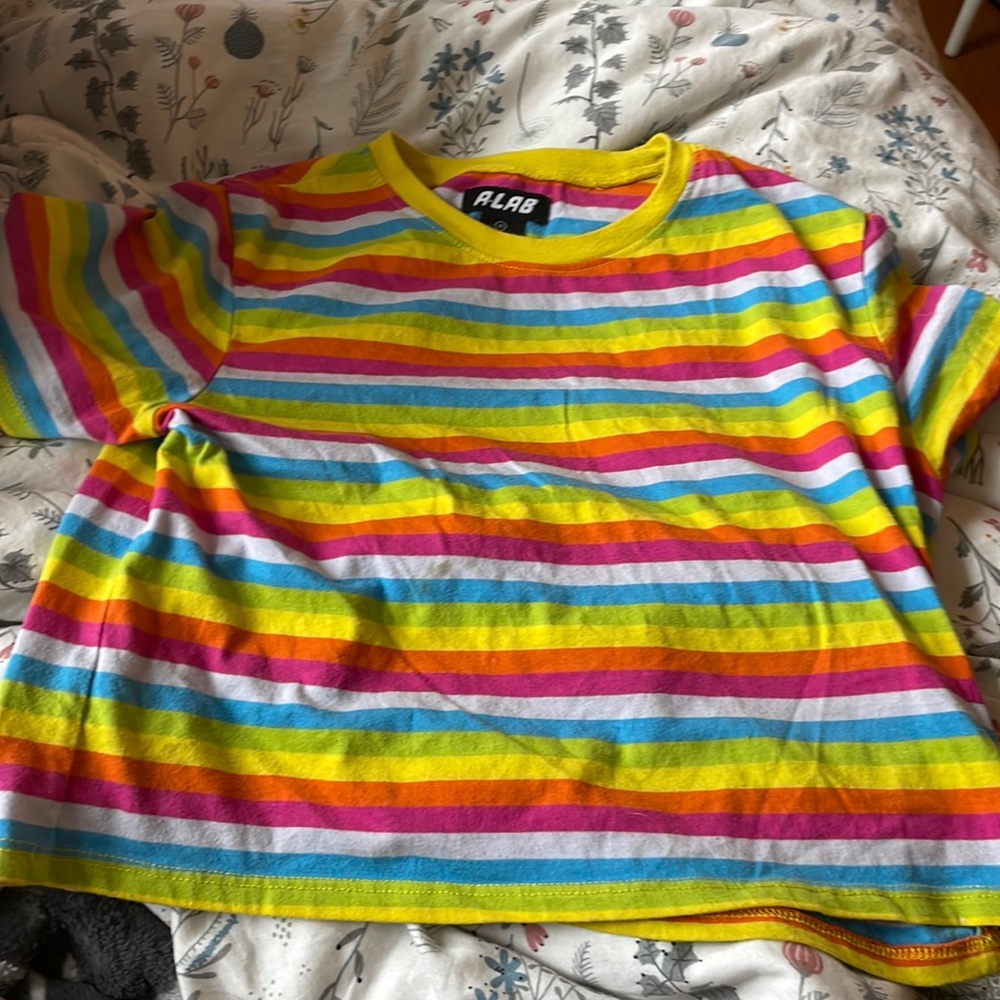 Striped crop top